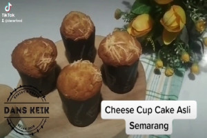 Cheese Cup Cake Semarang ala Tiktok : Lembut dan Empuknya Bikin Nagih