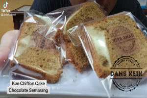 Jual Kue Chiffon Cake Chocolate Semarang Enak Murah, Bolu Super Lembut Camilan Keluarga di Rumah