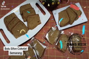 Bolu Sifon Cokelat Tekstur Lembut Empuk Rasa Enak dan Harga Murah Meriah, Oleh Oleh Khas Semarang