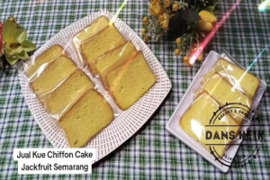 Jual Kue Chiffon Cake Jackfruit Semarang Enak Murah, Bolu Super Lembut untuk Camilan Keluarga di Rumah